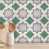 Mosaicowall Vinyl Oil-Resistant DIY Flooring Peel and Stick Tile Sticker & Wall Backsplash Self Adhesive Sticker for home